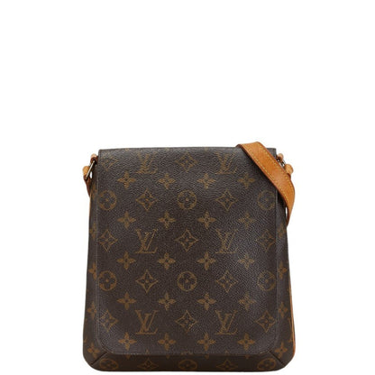 Louis Vuitton Musette Salsa, Brown, Canvas, shoulder