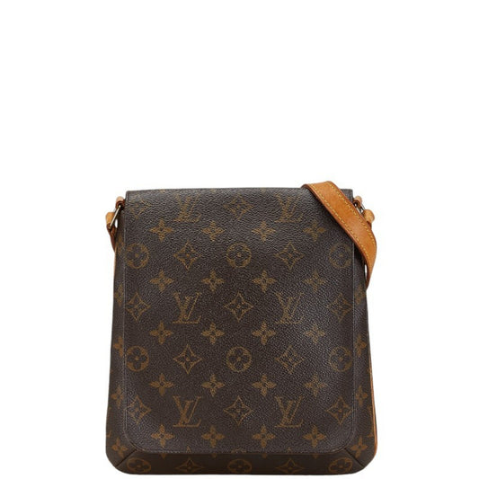 Louis Vuitton Musette Salsa, Brown, Canvas, shoulder