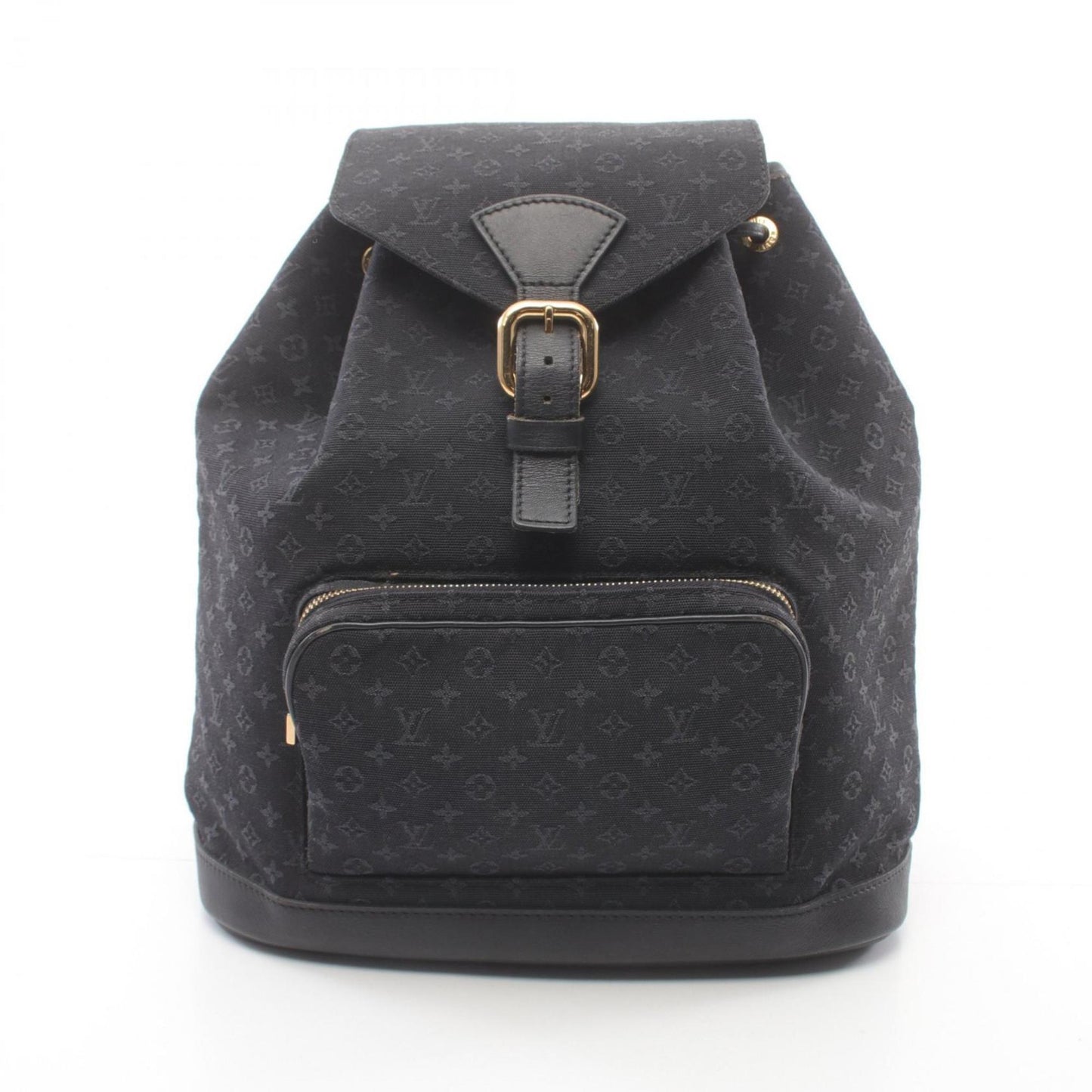 Louis Vuitton Montsouris GM, Navy, Canvas, backpack