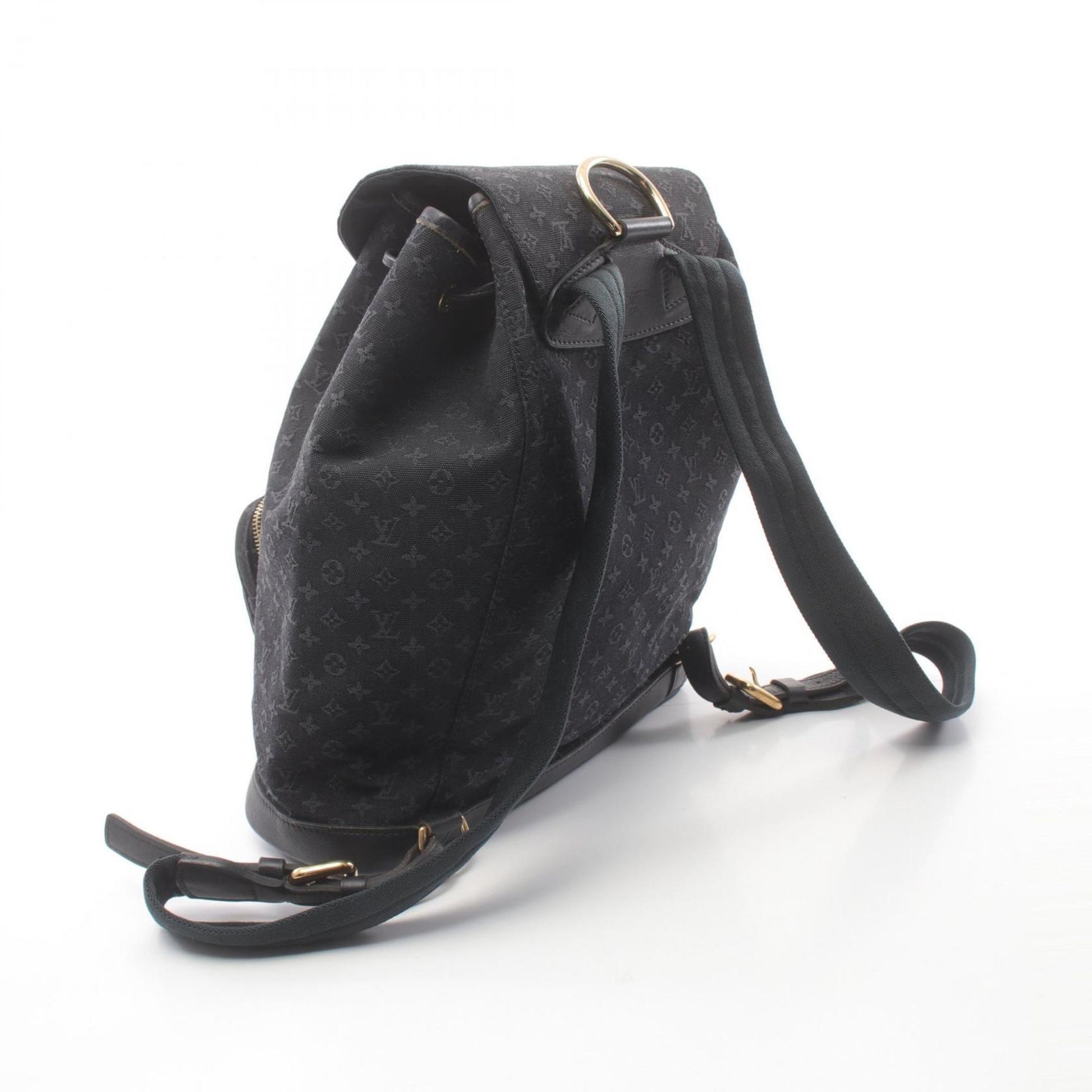 Louis Vuitton Montsouris GM, Navy, Canvas, backpack