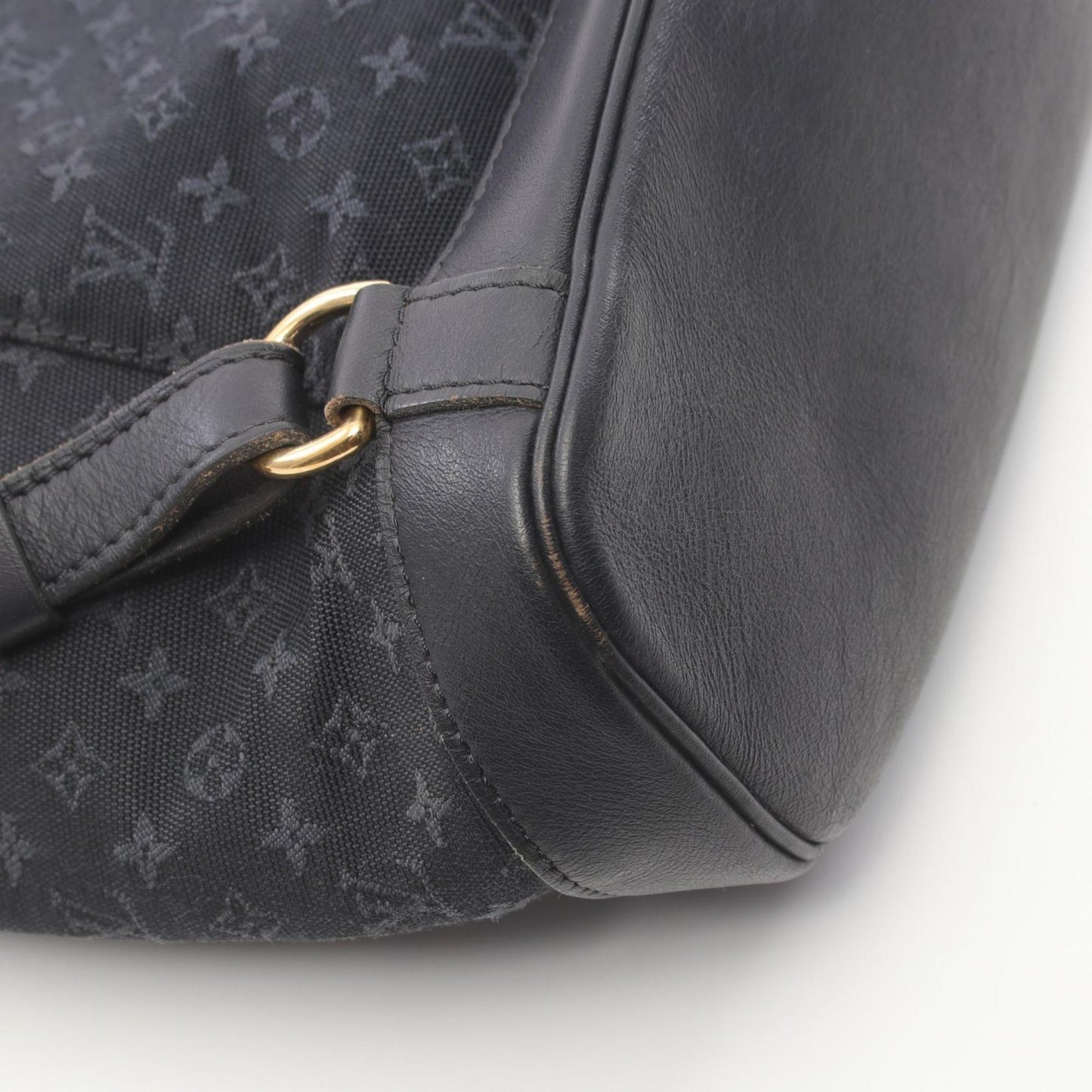 Louis Vuitton Montsouris GM, Navy, Canvas, backpack