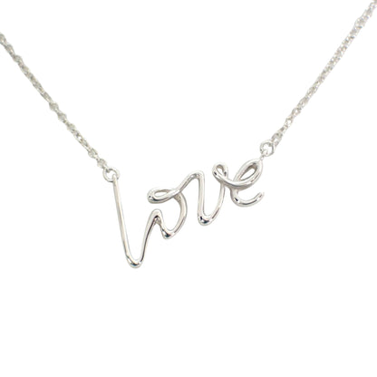 Tiffany & Co Love, Silver, Silver, necklace