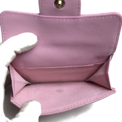 Chanel, Pink, Leather, wallet