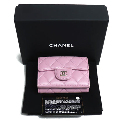 Chanel, Pink, Leather, wallet