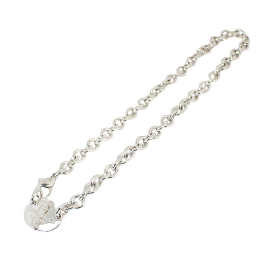 Tiffany & Co Return to Oval, Silver, Silver, necklace