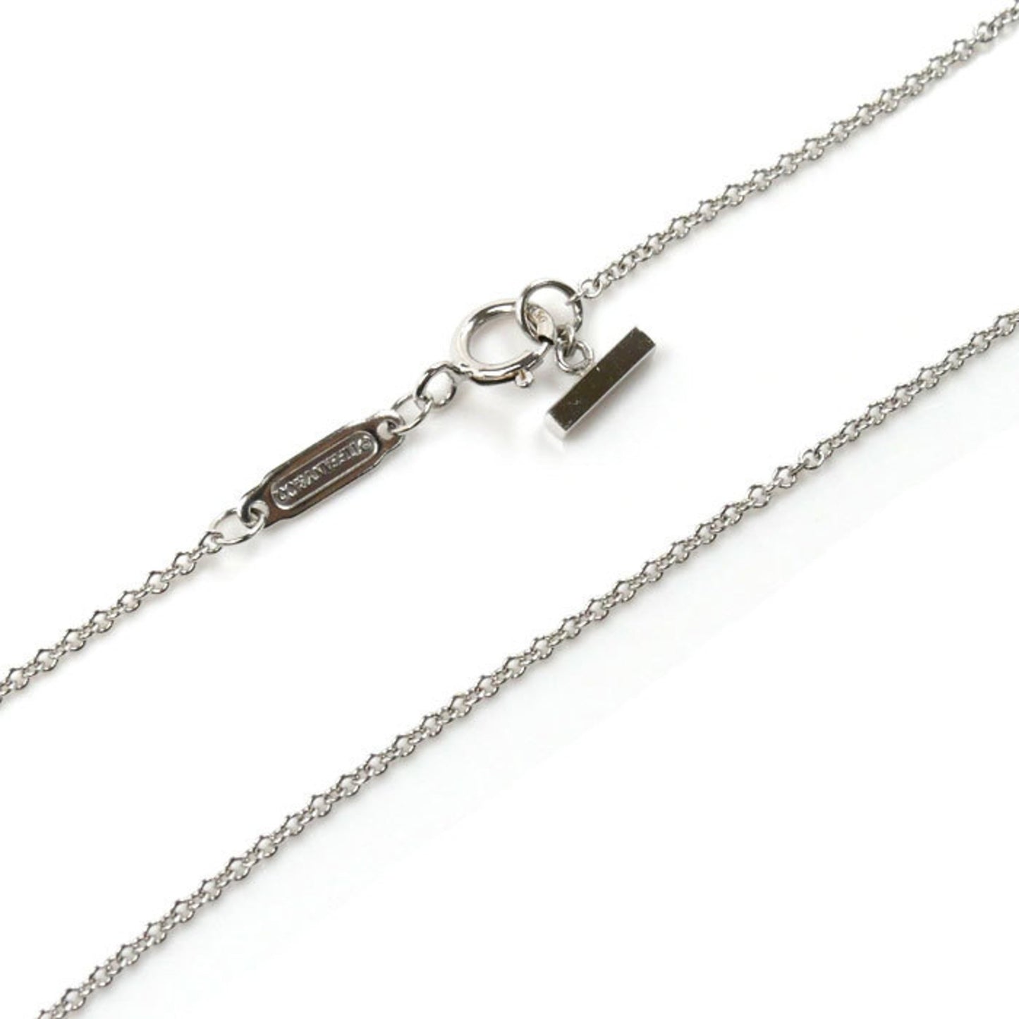 Tiffany & Co T Smile, Silver, White Gold, necklace