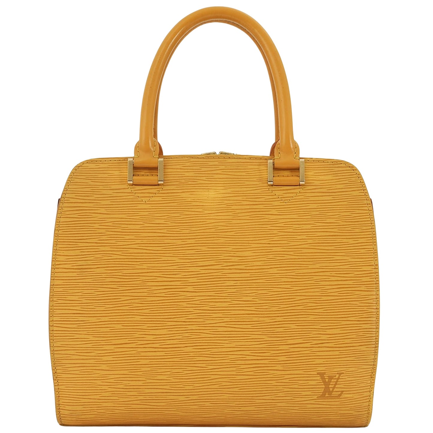 Louis Vuitton Pont Neuf, Yellow, Leather, handbag