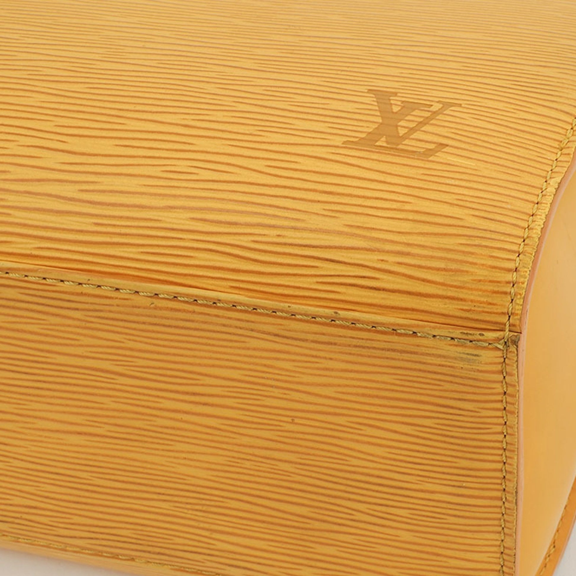 Louis Vuitton Pont Neuf, Yellow, Leather, handbag