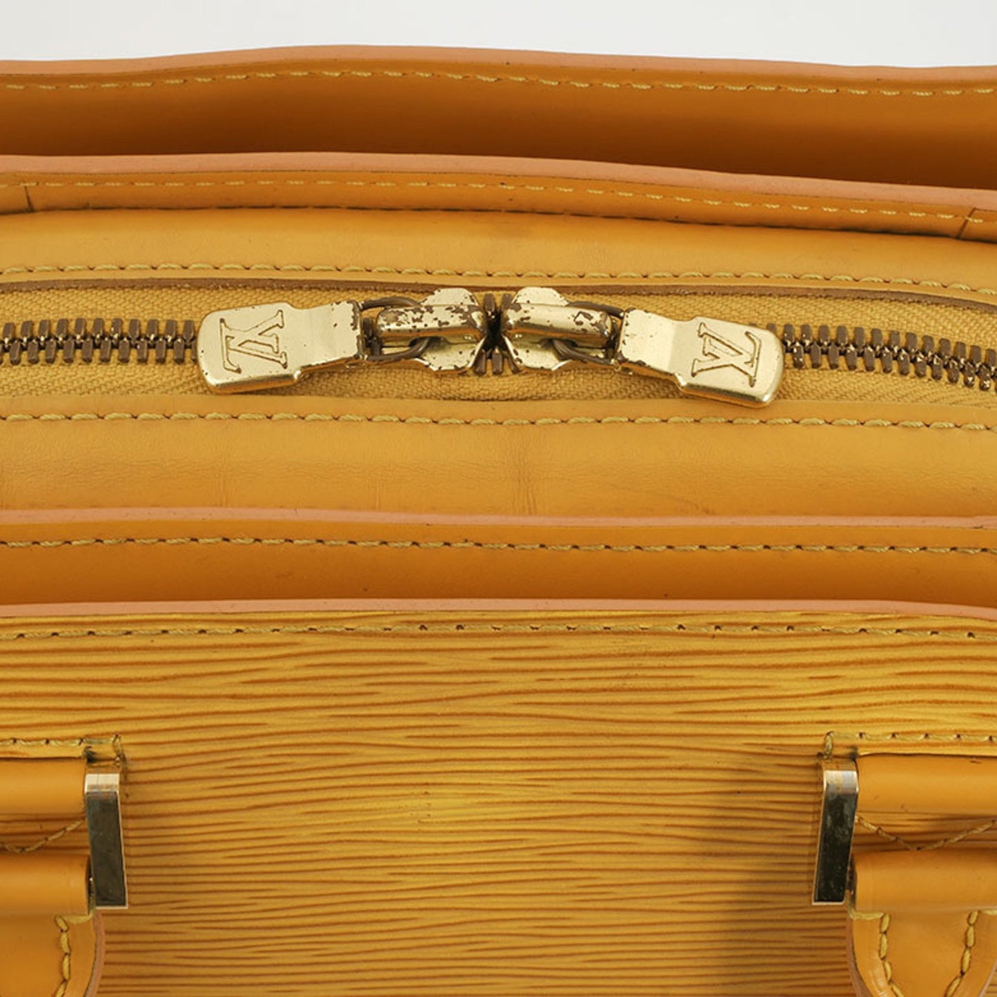 Louis Vuitton Pont Neuf, Yellow, Leather, handbag