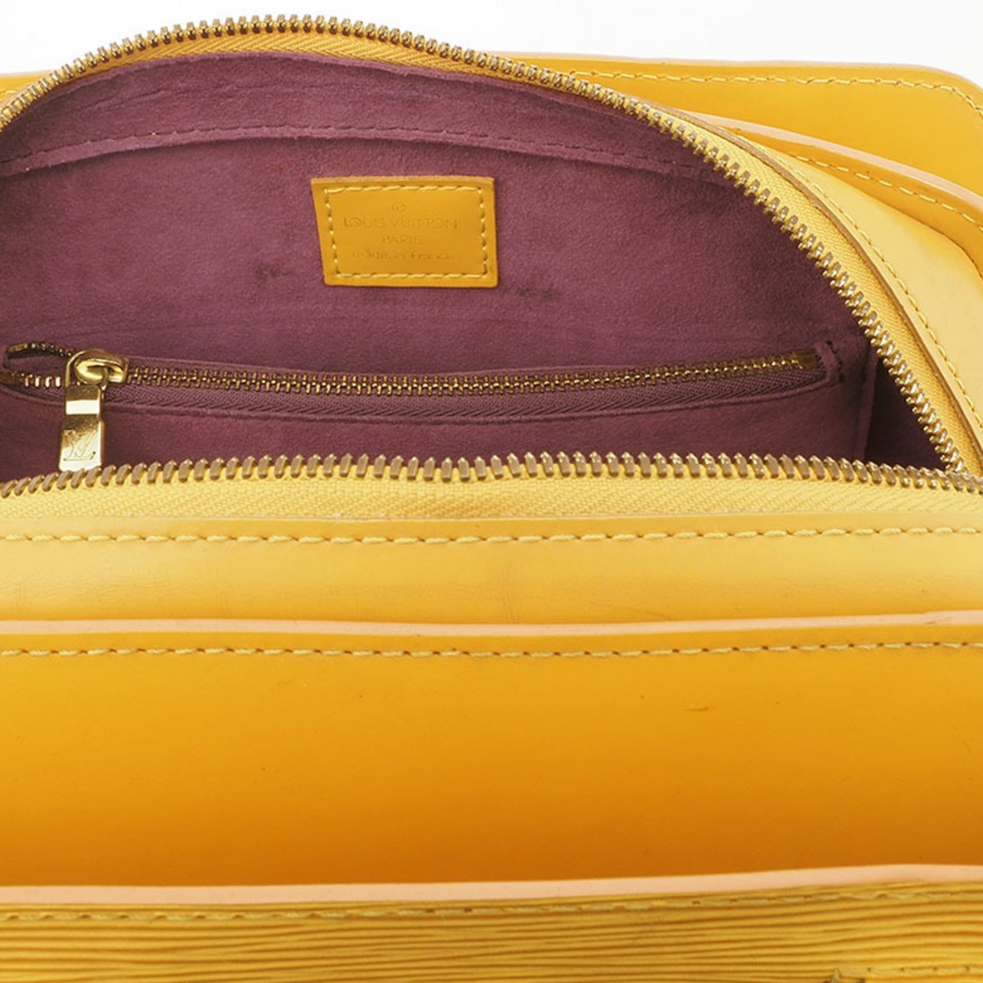 Louis Vuitton Pont Neuf, Yellow, Leather, handbag