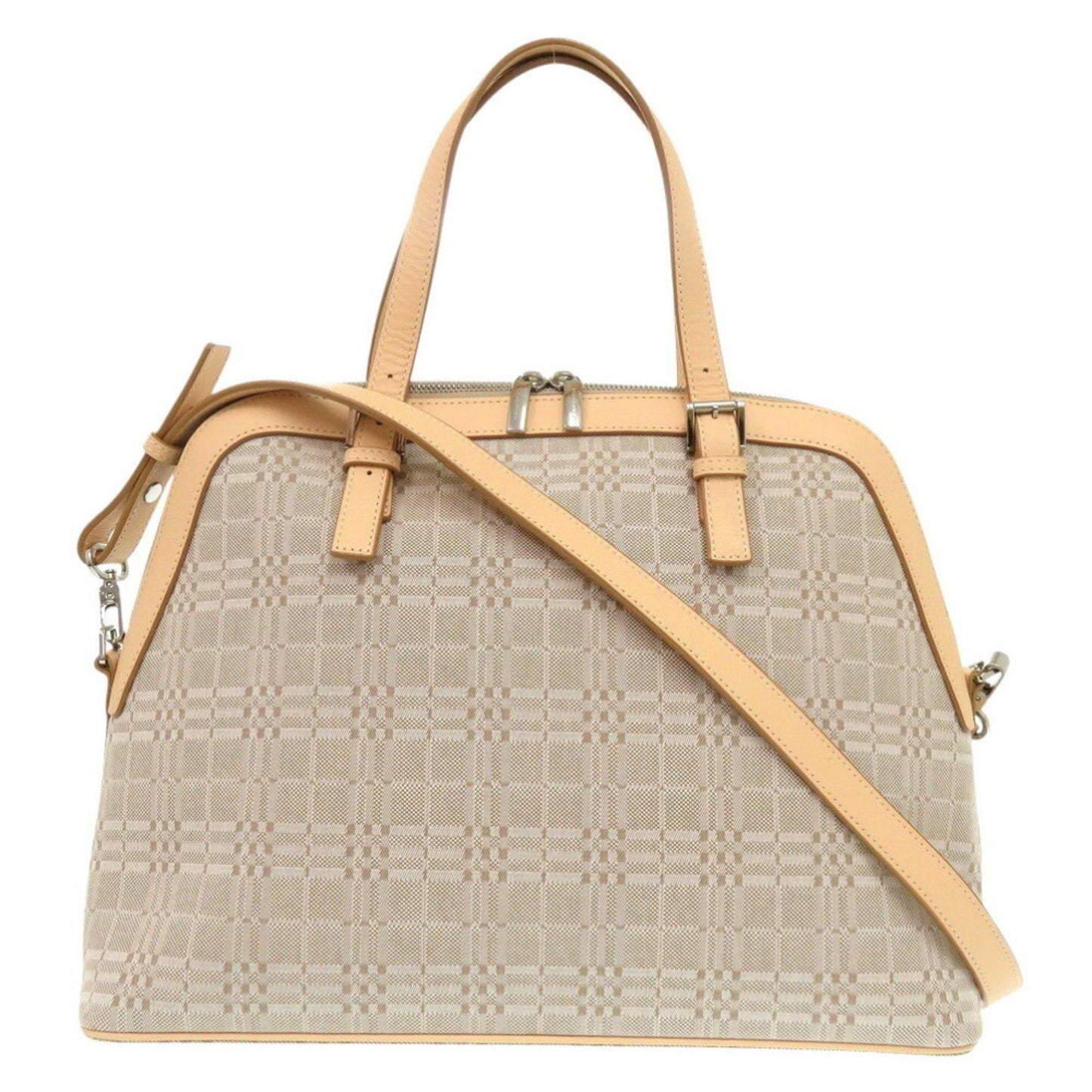 Burberry, Beige, Canvas, handbag