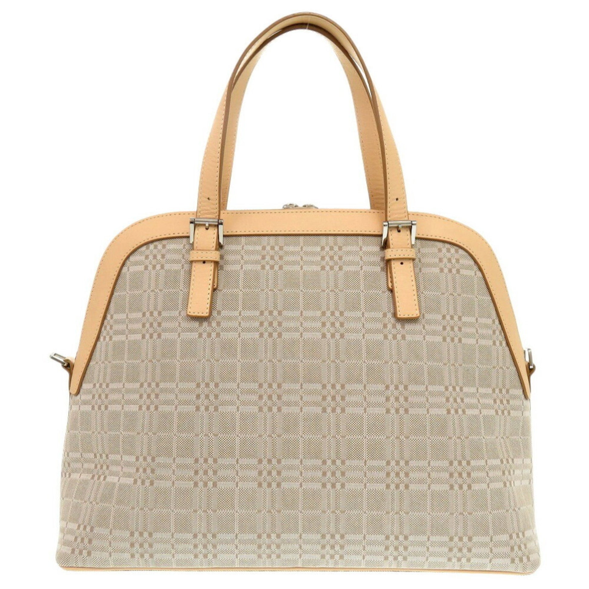 Burberry, Beige, Canvas, handbag