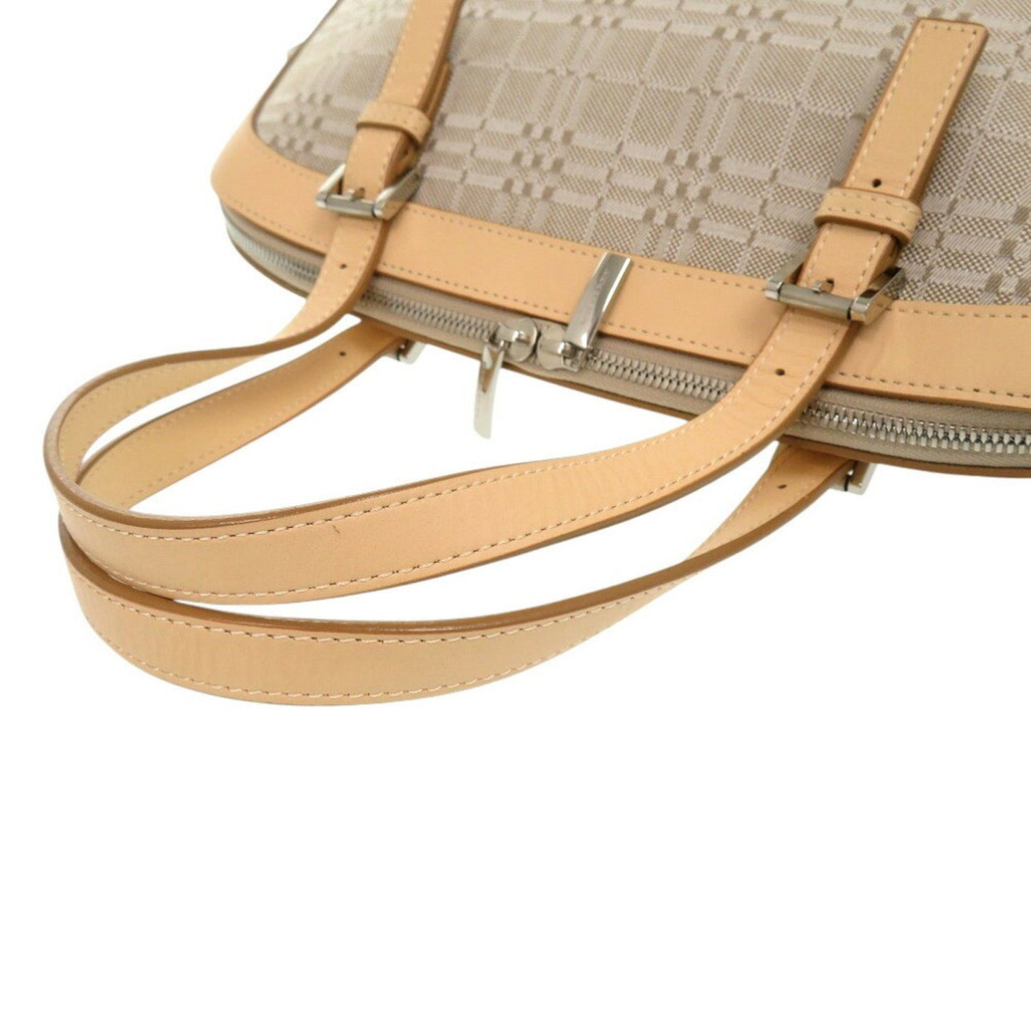 Burberry, Beige, Canvas, handbag