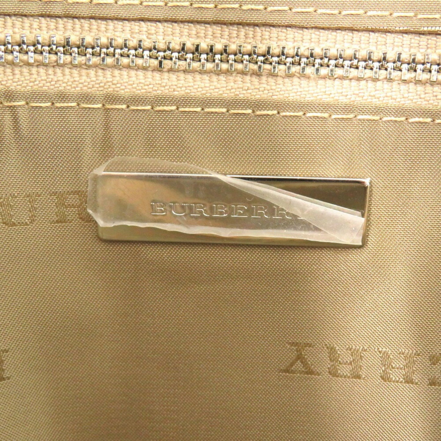 Burberry, Beige, Canvas, handbag