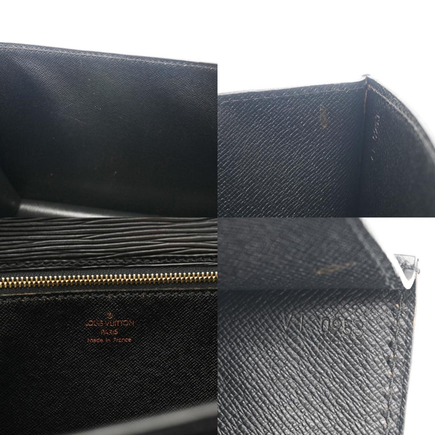 Louis Vuitton Monceau, Black, Leather, briefcase