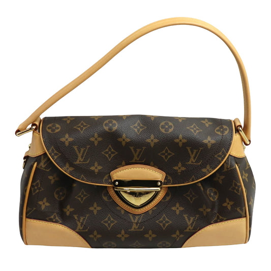 Louis Vuitton Beverly, Brown, Canvas, shoulder