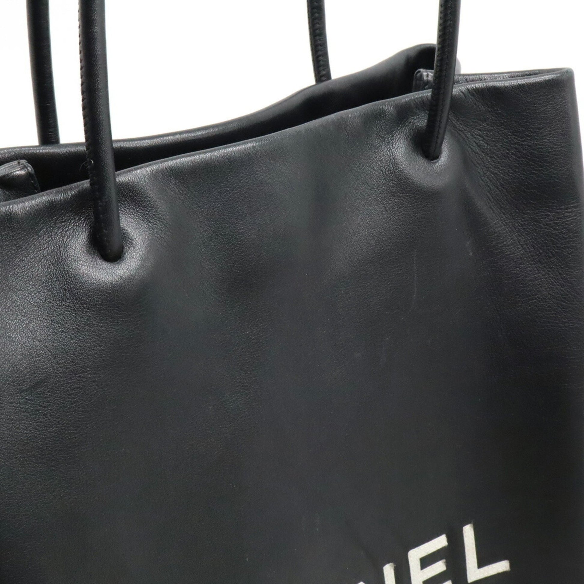 Chanel Cambon line, Black, Leather, tote