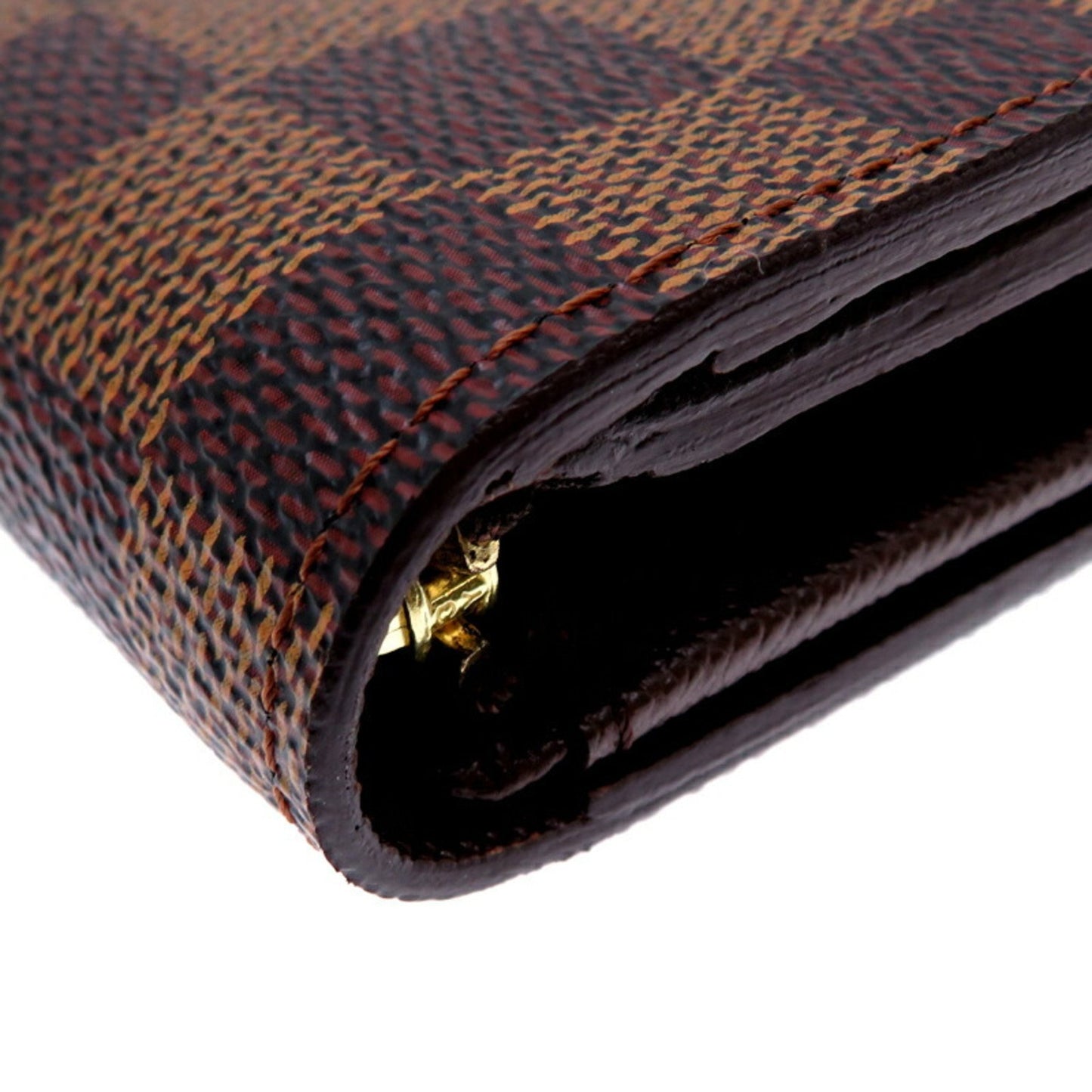 Louis Vuitton Porte billet, Brown, Canvas, wallet