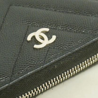 Chanel, Black, Leather, wallet