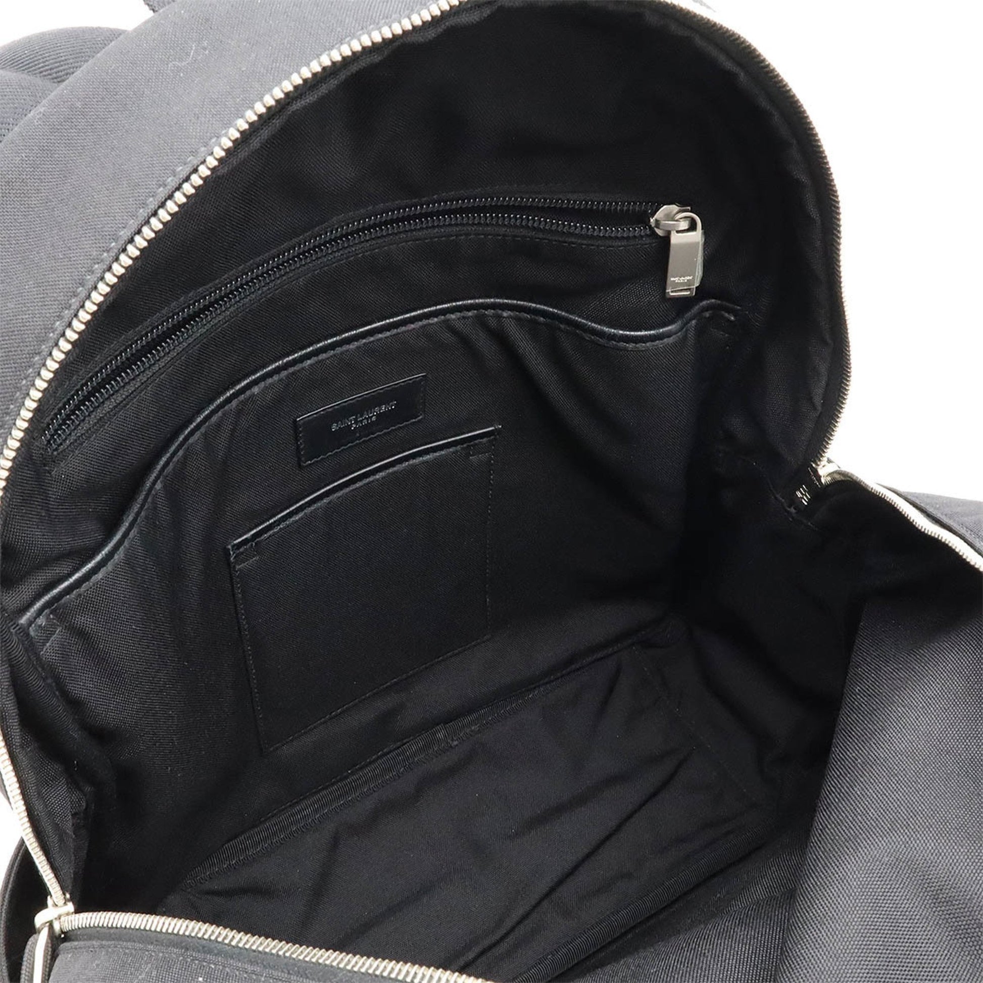 Saint Laurent City, Black, Leather, backpack