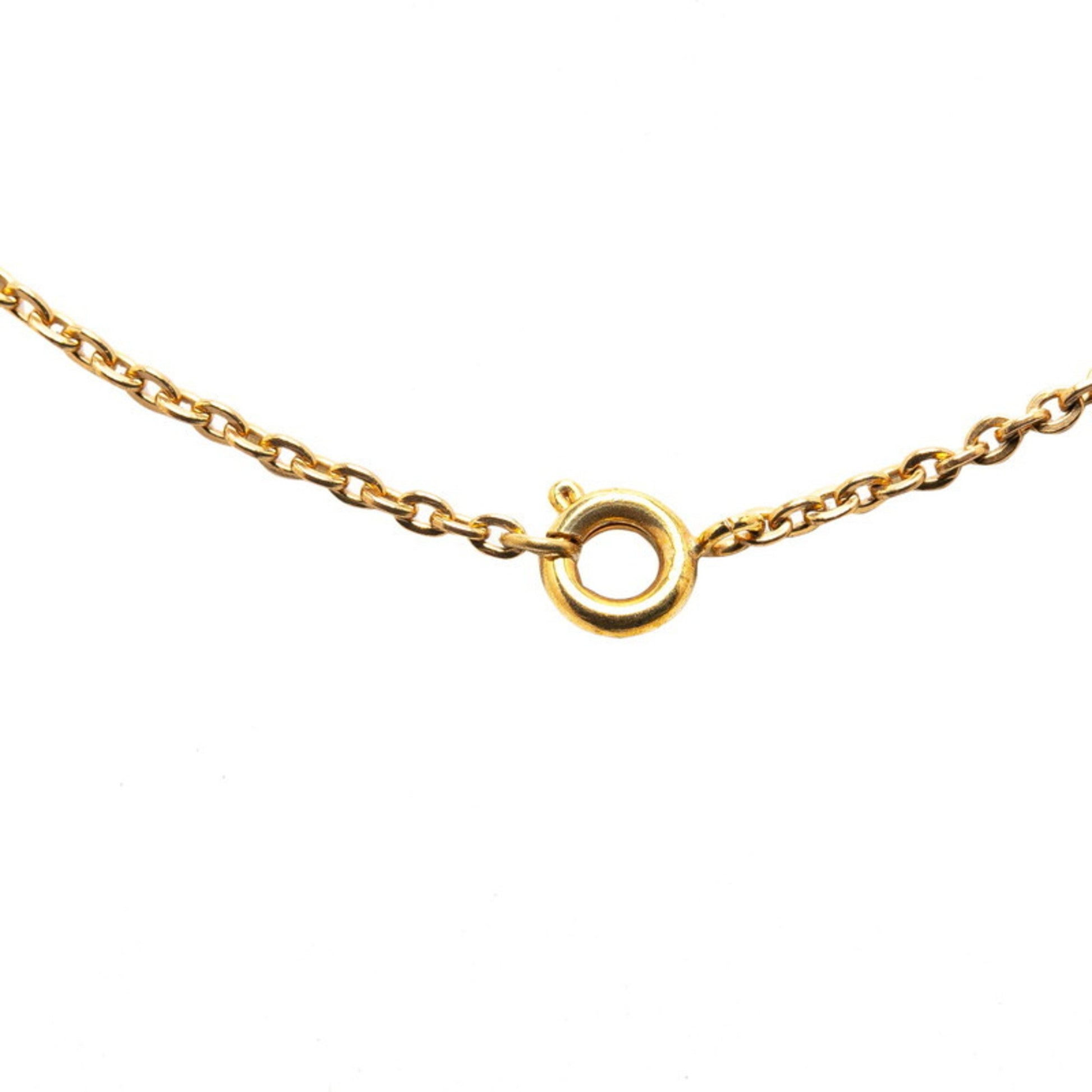 Chanel Clover, Gold, Gold Plated, necklace