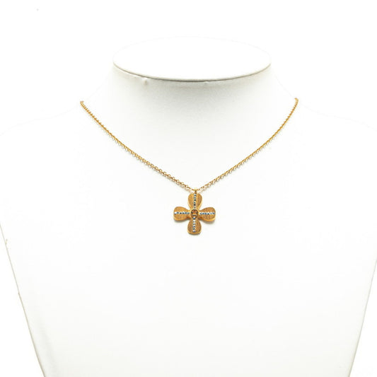 Chanel Clover, Gold, Gold Plated, necklace