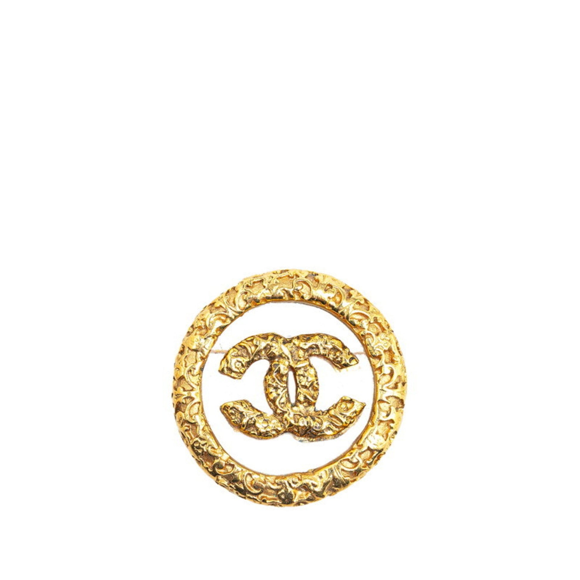 Chanel Coco Mark, Gold, Gold Plated, brooch