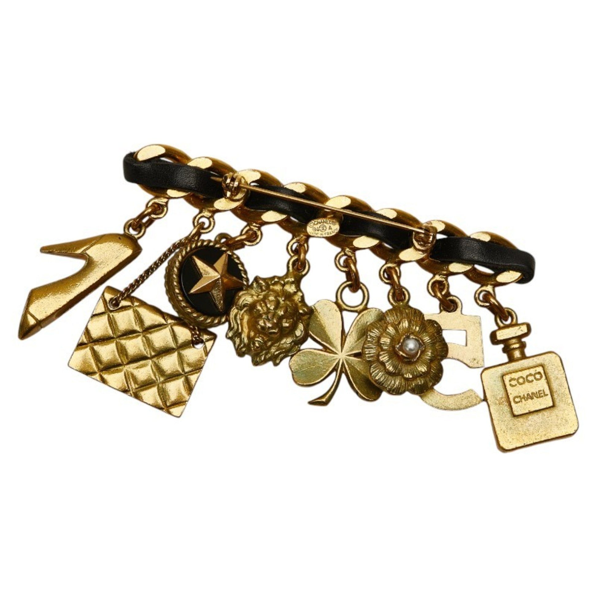 Chanel Coco Mark, Gold, Gold Plated, brooch