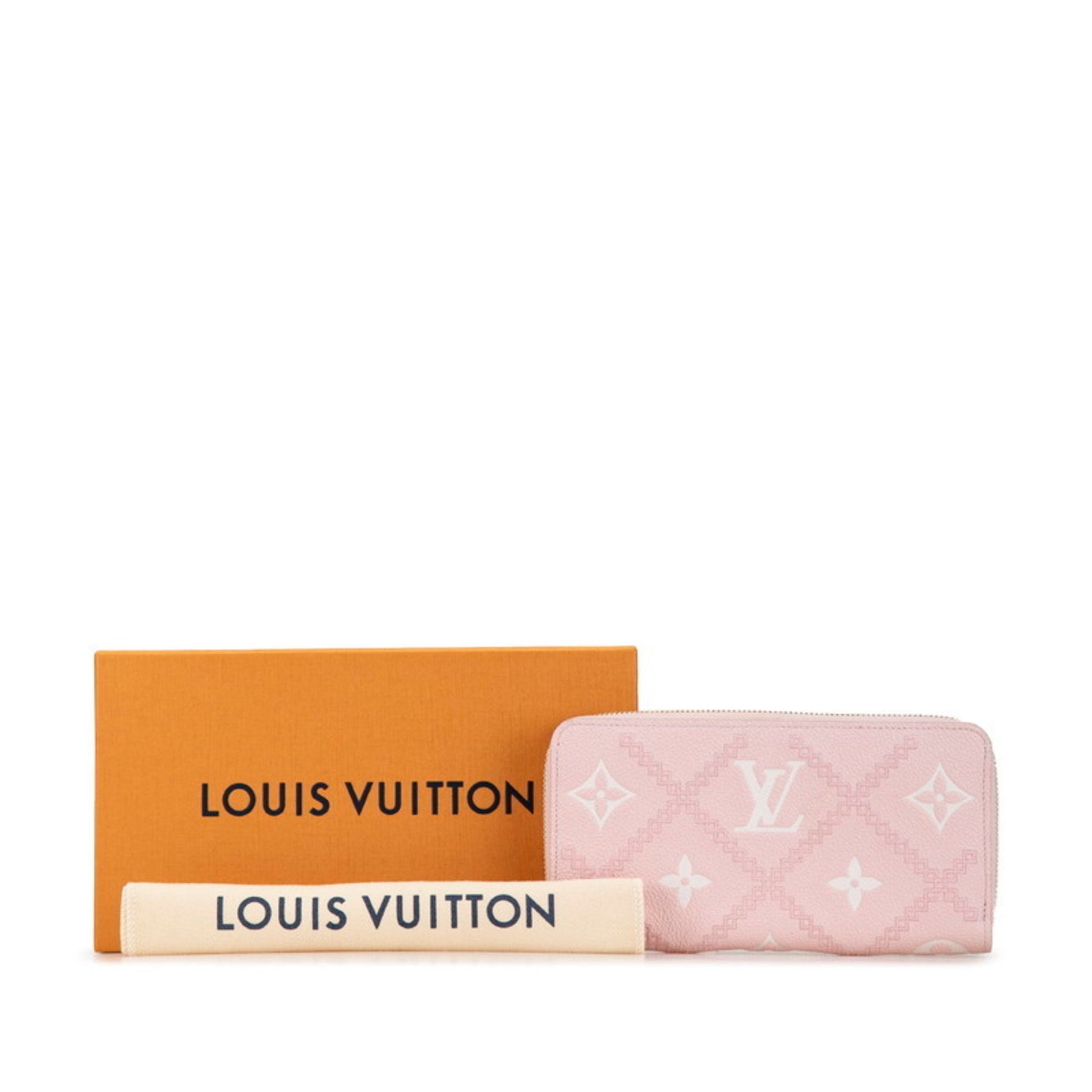 Louis Vuitton Zippy wallet, Pink, Canvas, wallet