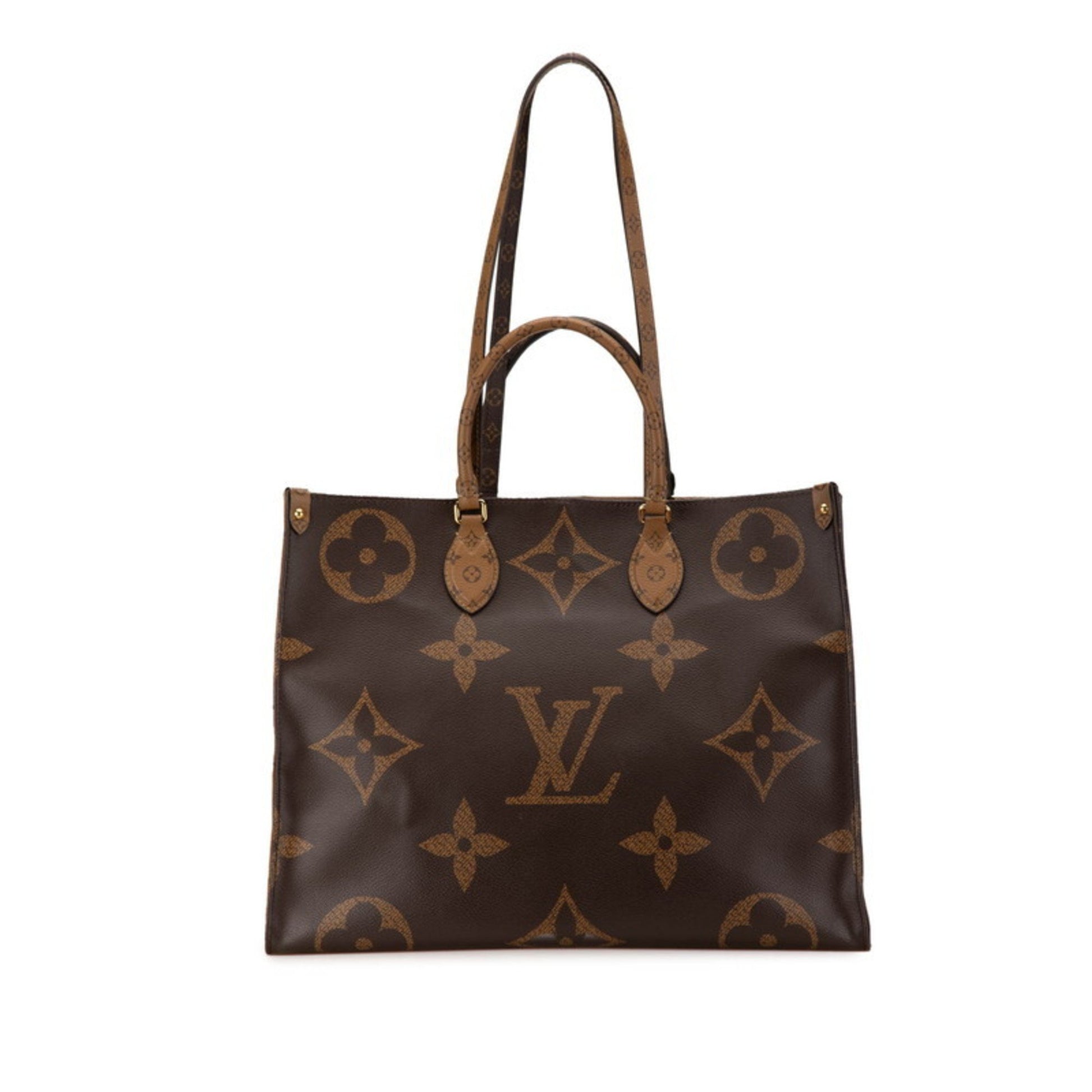 Louis Vuitton Onthego GM, Brown, Canvas, tote