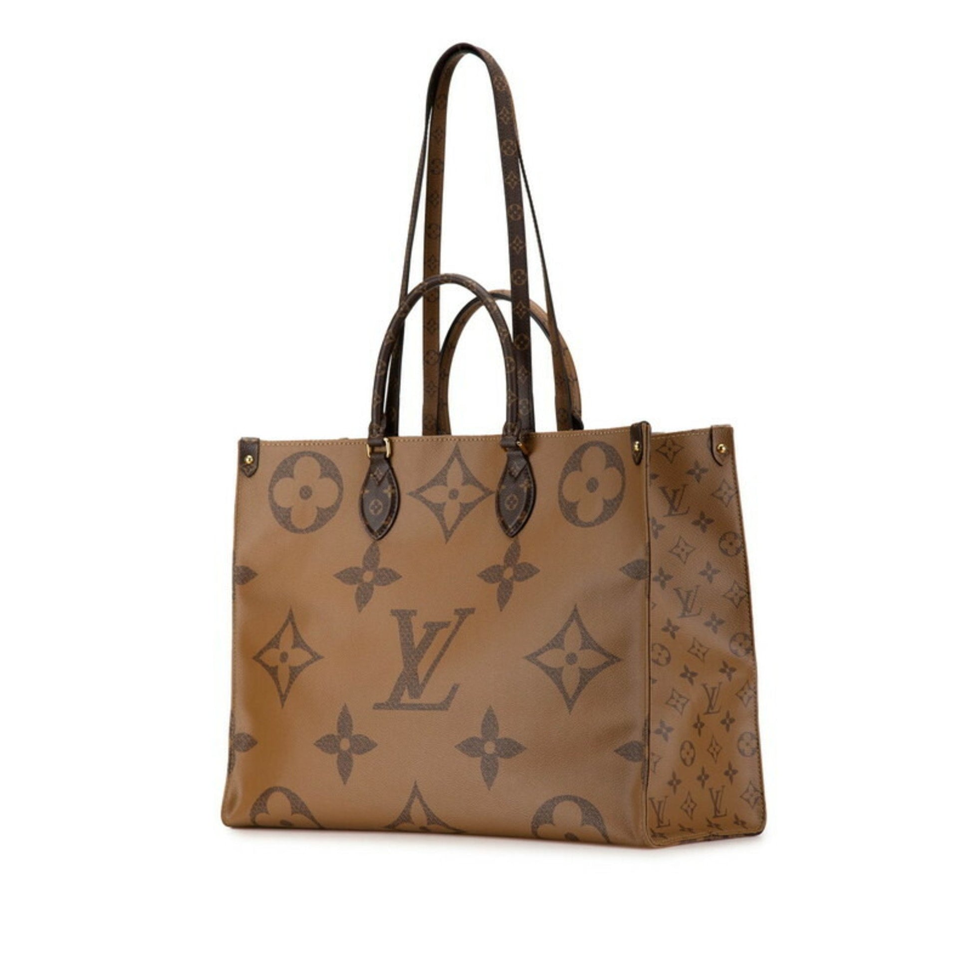 Louis Vuitton Onthego GM, Brown, Canvas, tote