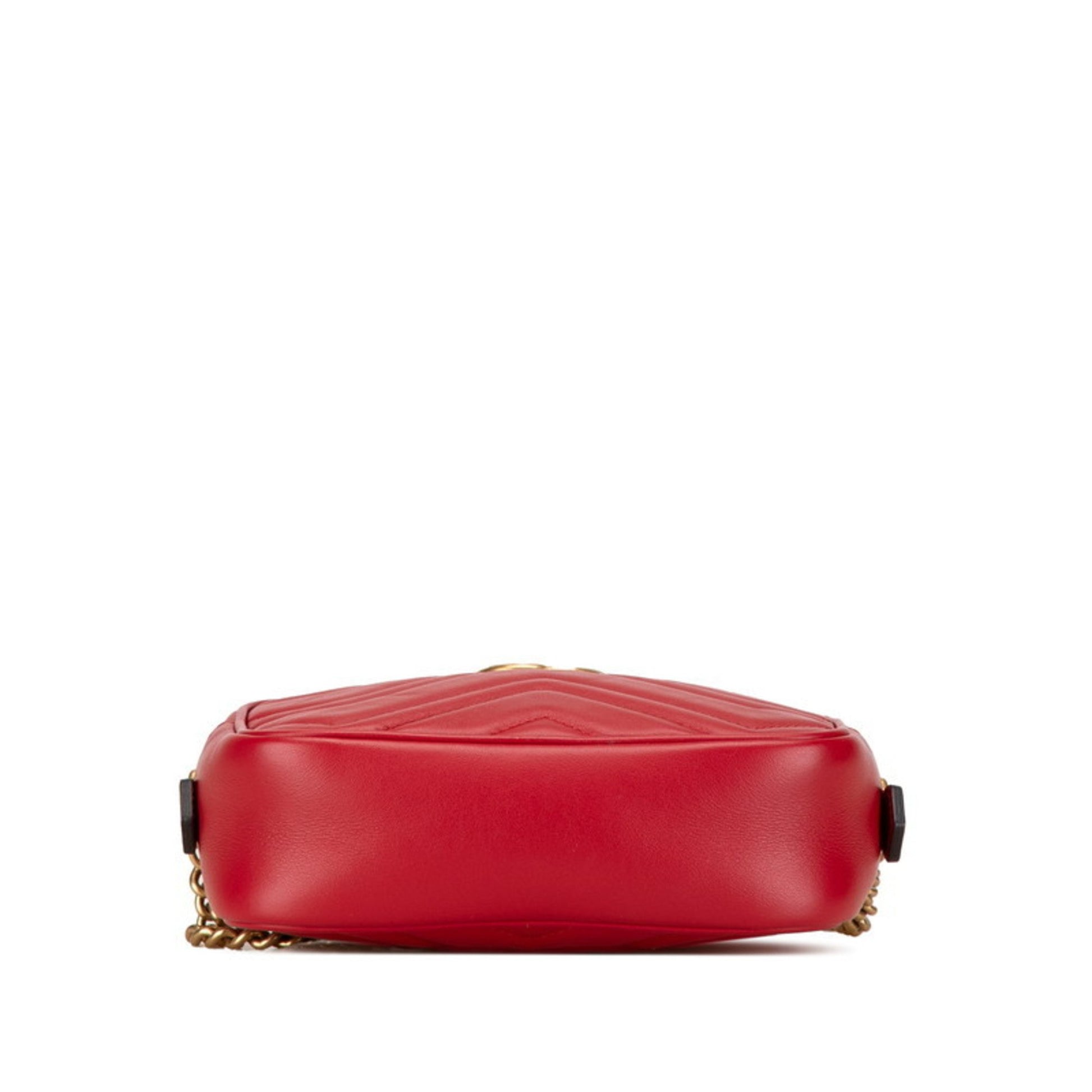 Gucci GG Marmont, Red, Leather, shoulder
