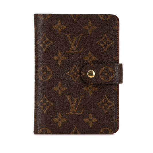 Louis Vuitton Porte papier zip, Brown, Canvas, wallet