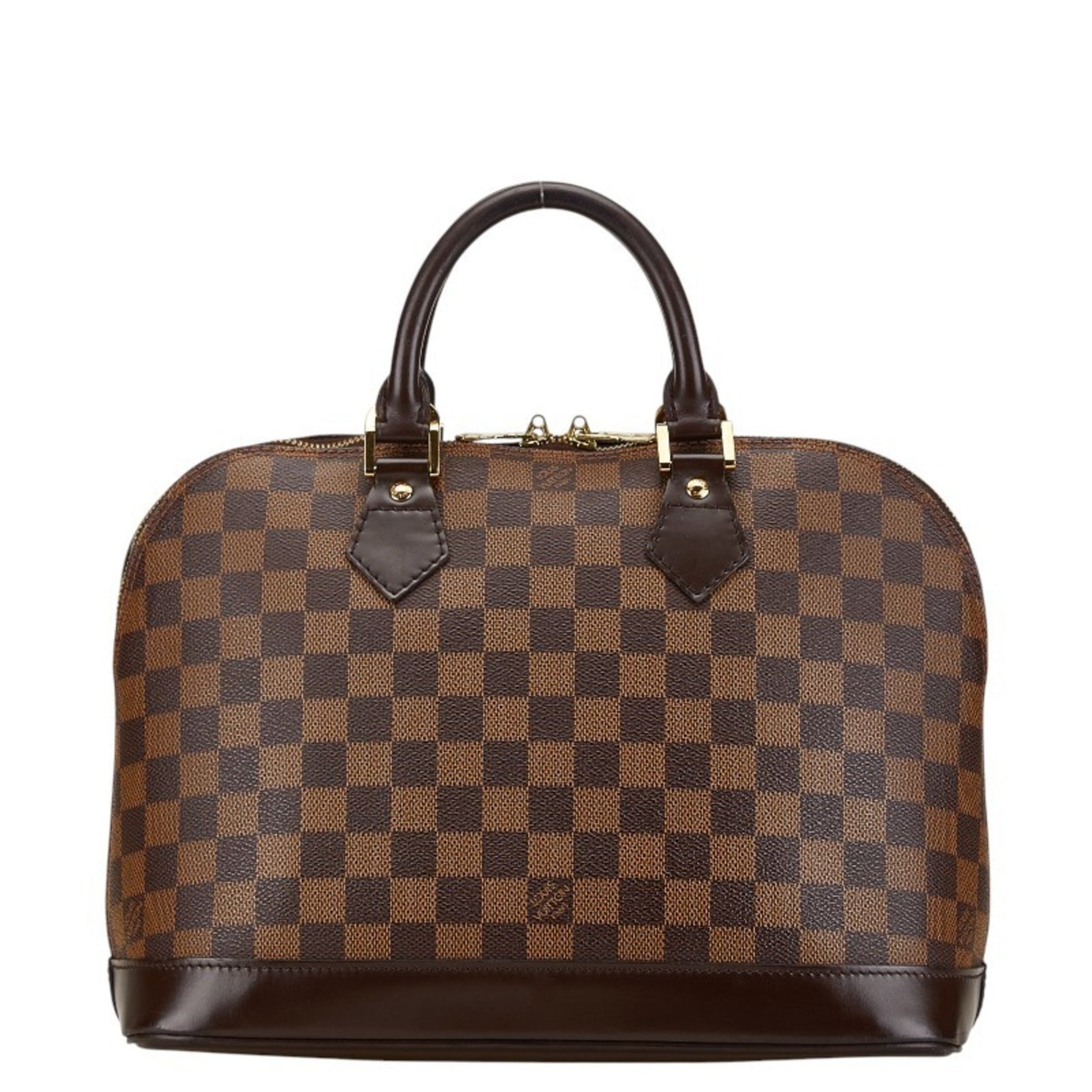 Louis Vuitton Alma, Brown, Canvas, handbag