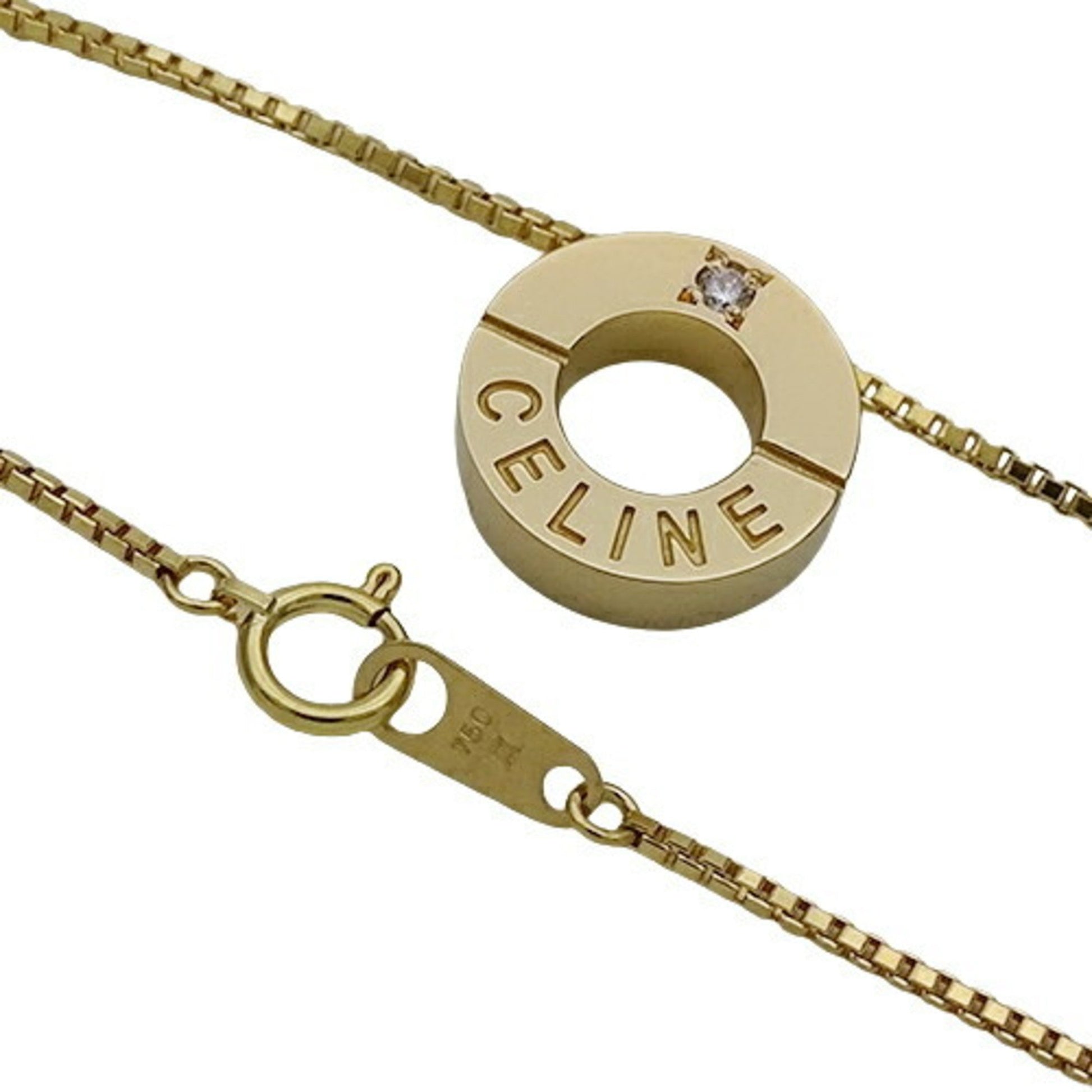 Céline, Gold, Yellow Gold, necklace