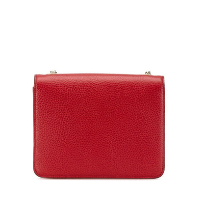 Gucci Interlocking G, Red, Leather, shoulder
