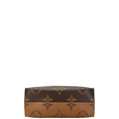 Louis Vuitton On The Go, Brown, Canvas, tote