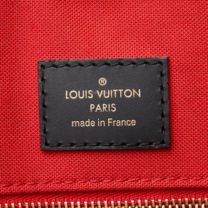 Louis Vuitton On The Go, Brown, Canvas, tote