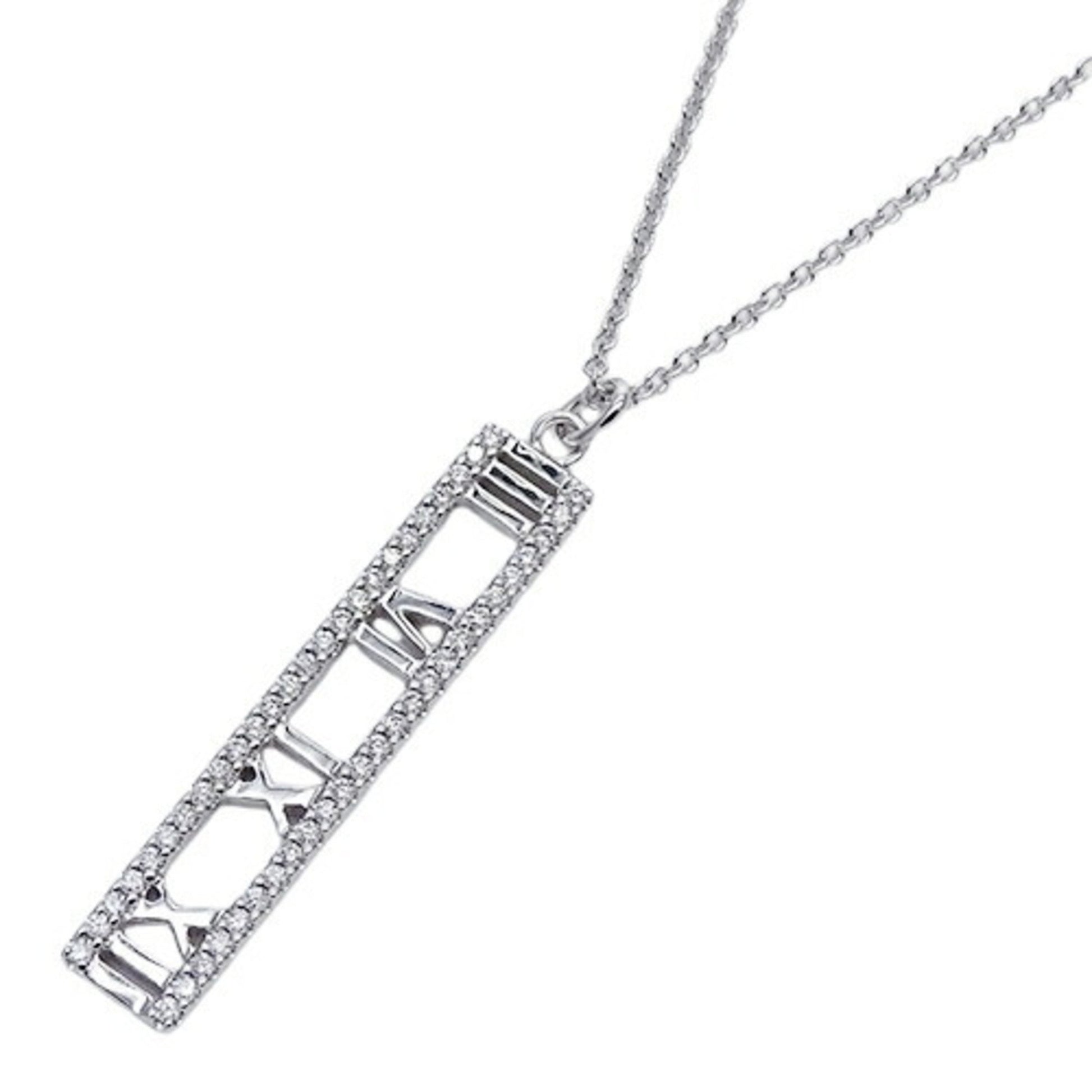 Tiffany & Co Atlas, Silver, White Gold, necklace