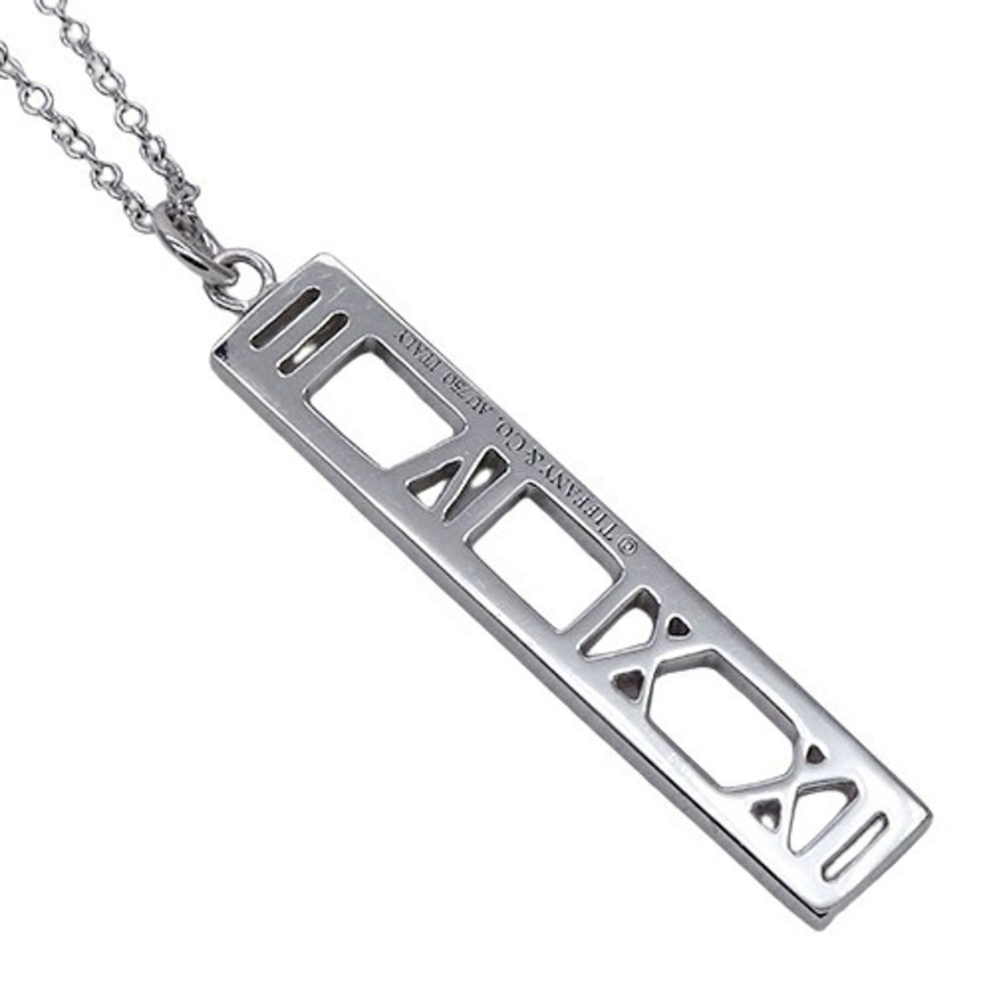 Tiffany & Co Atlas, Silver, White Gold, necklace