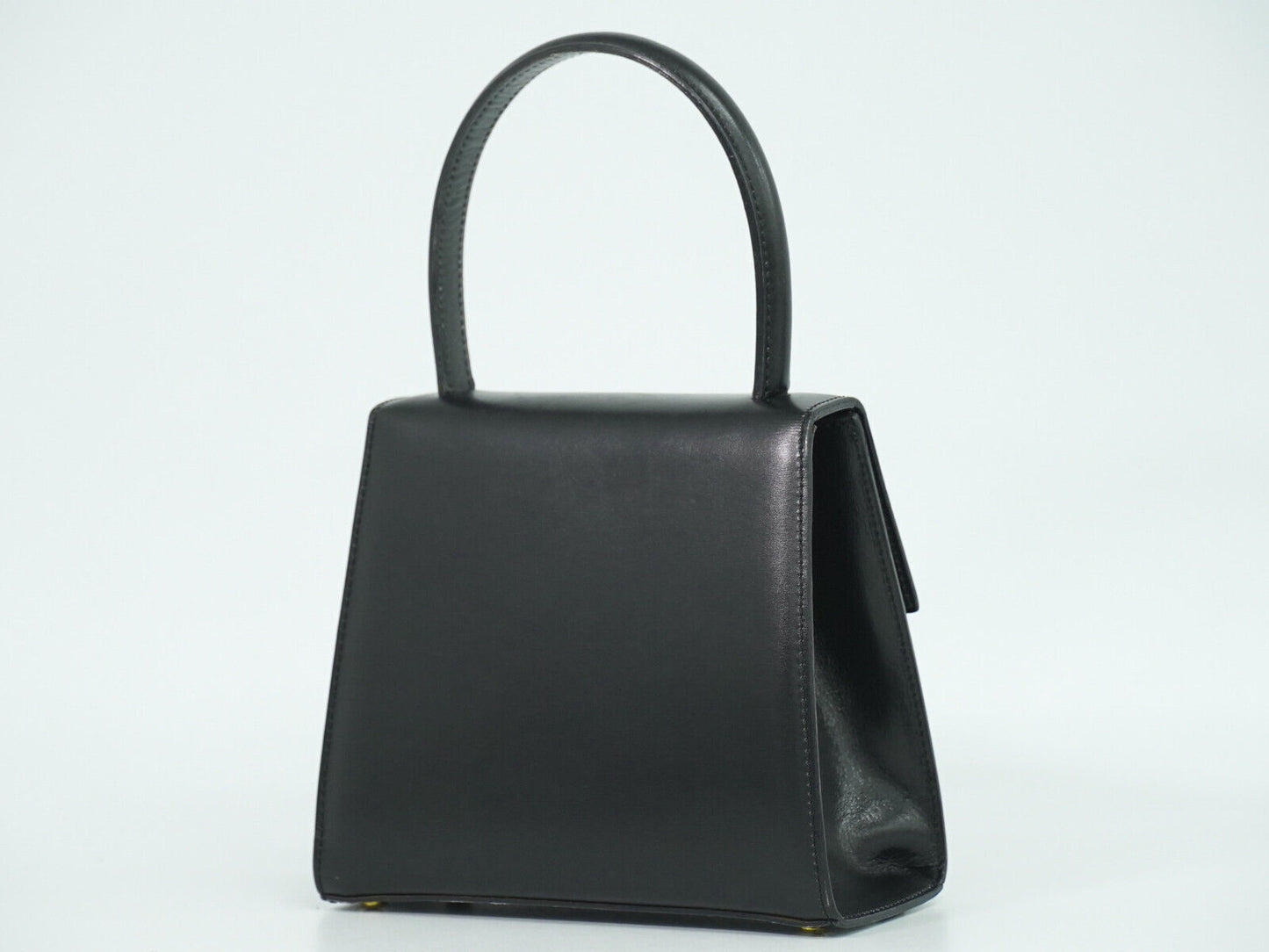 Céline Gancini, Black, Leather, handbag