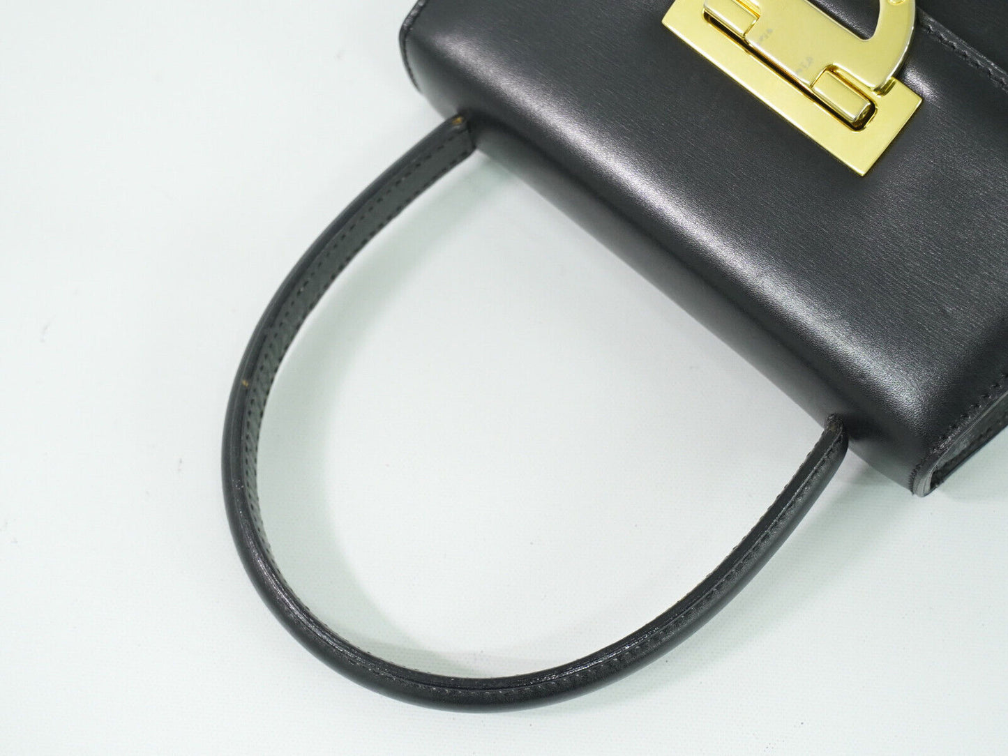 Céline Gancini, Black, Leather, handbag