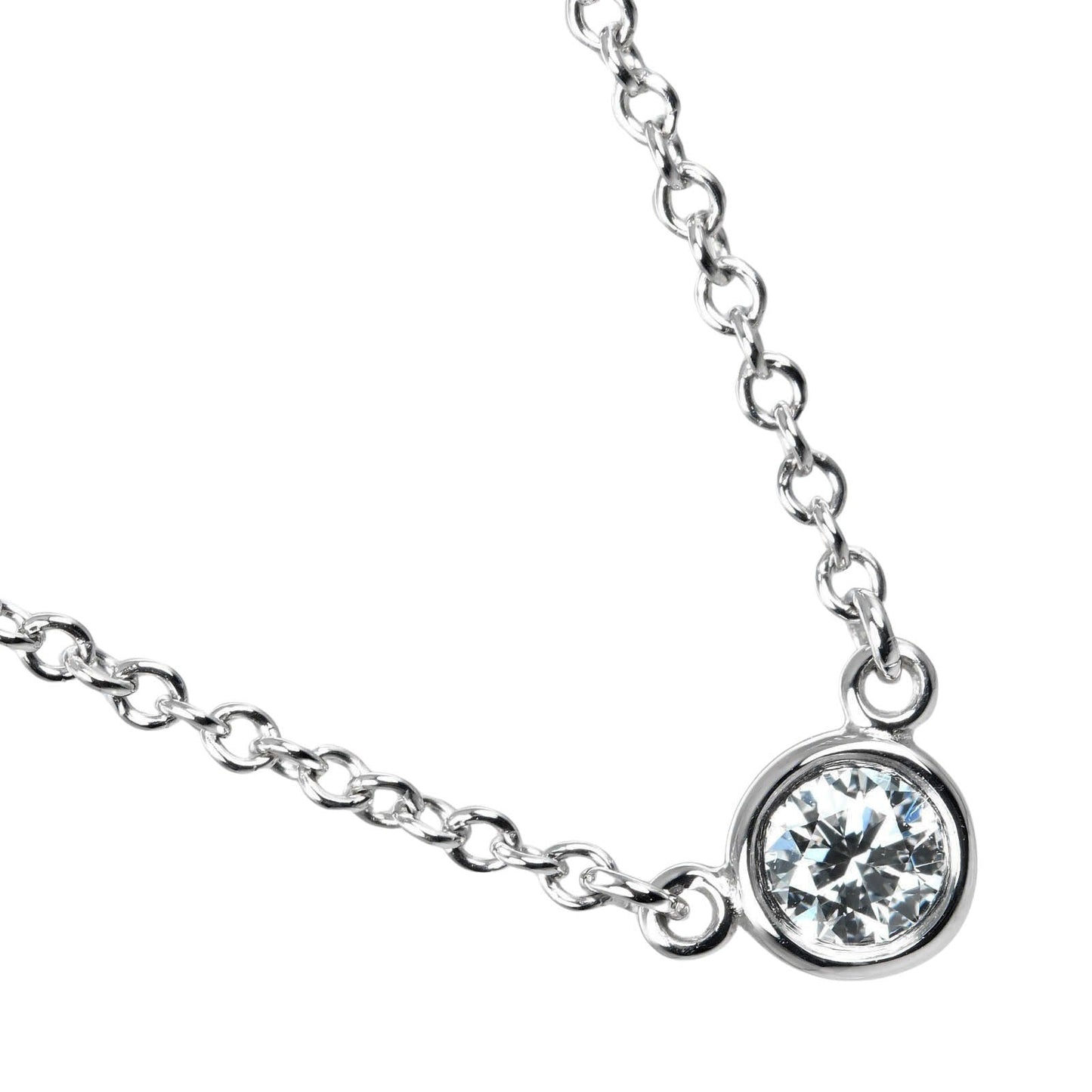 Tiffany & Co By the yard, Silver, Platinum, necklace