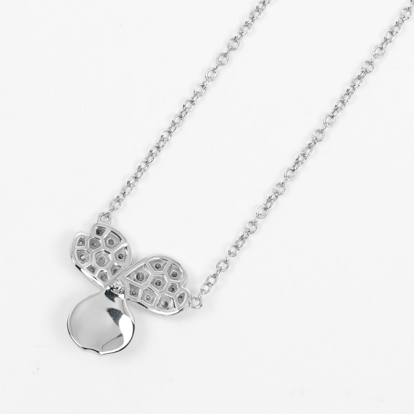 Tiffany & Co Paper flowers, Silver, Platinum, necklace