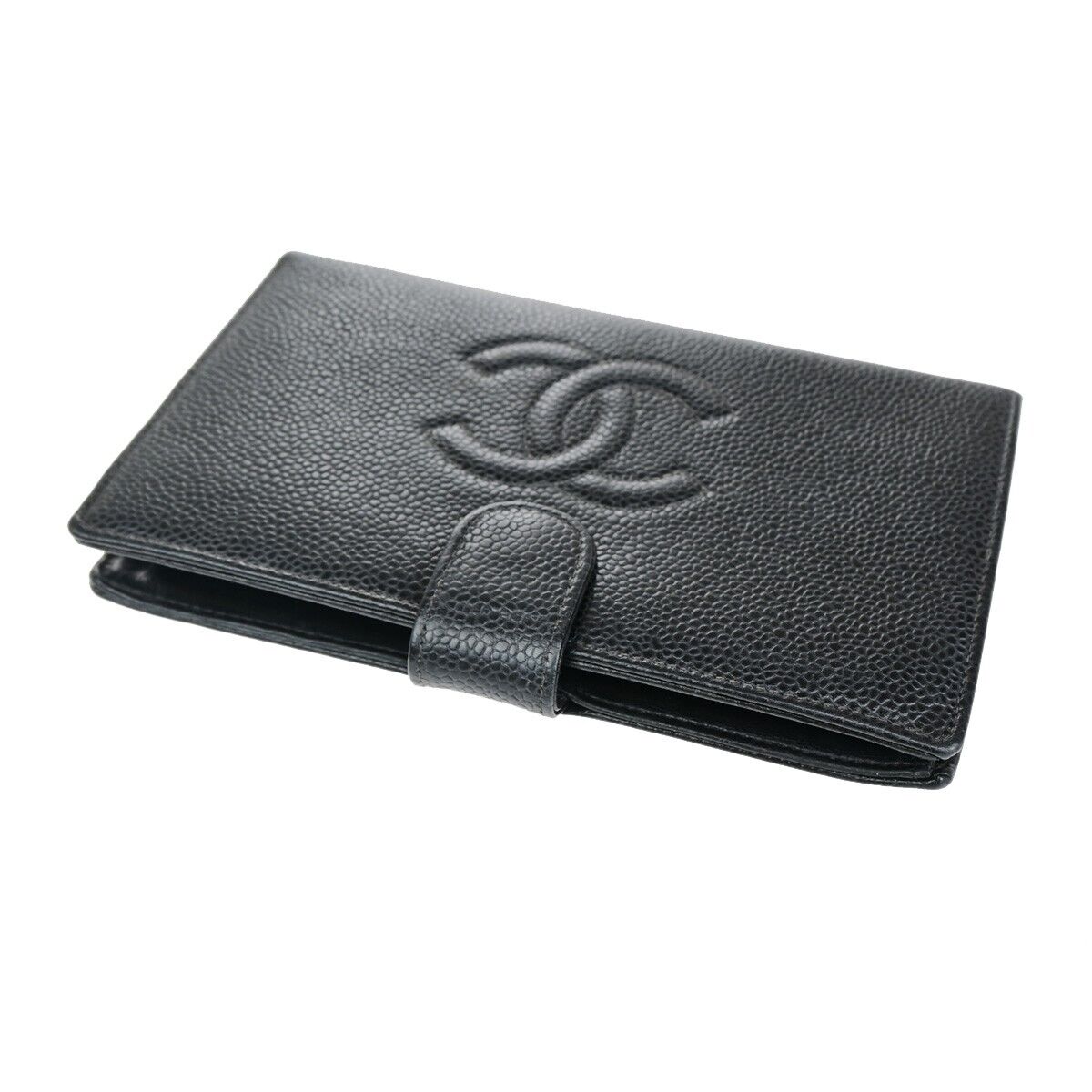 Chanel, Black, Leather, wallet