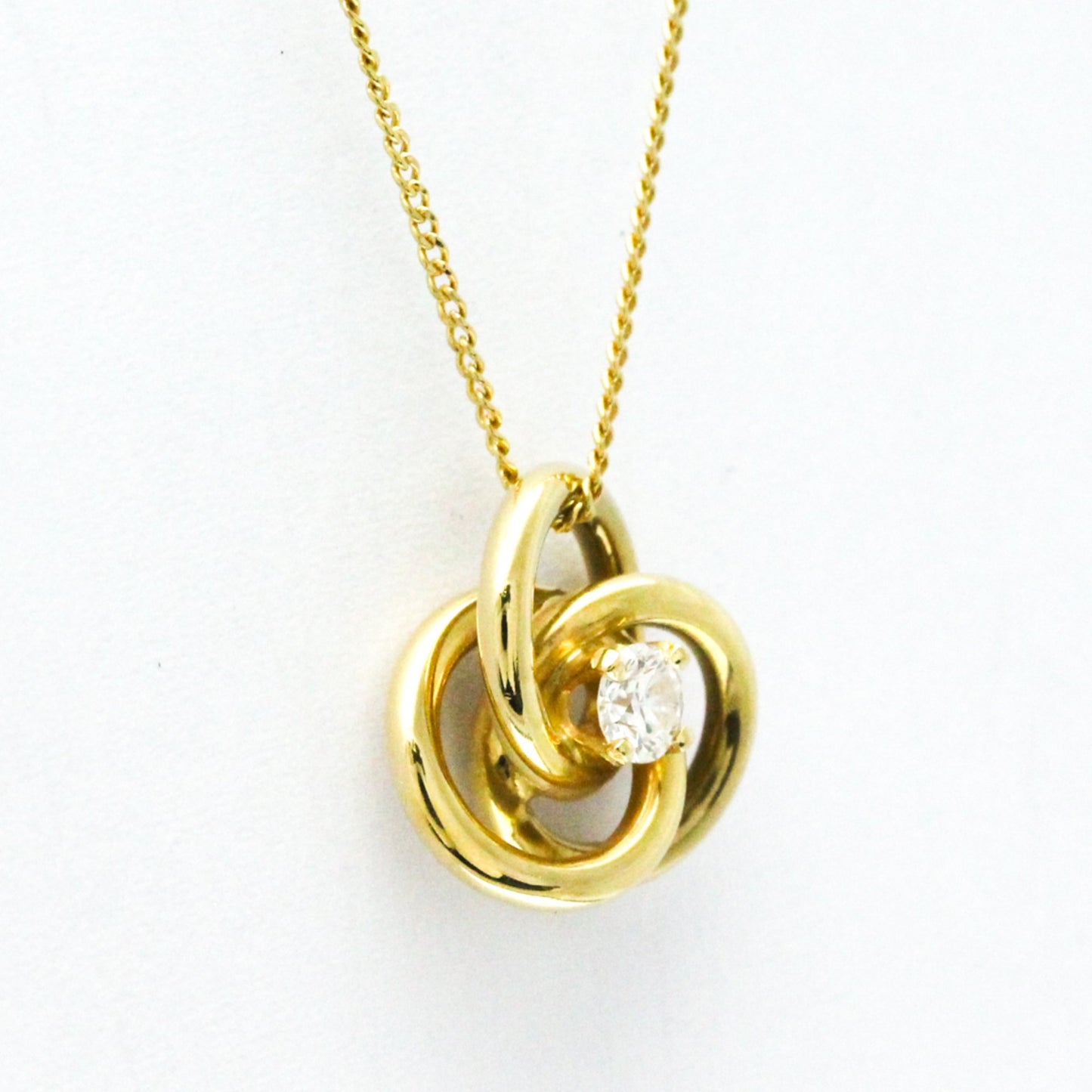 Tiffany & Co Hoop, Gold, Yellow Gold, necklace