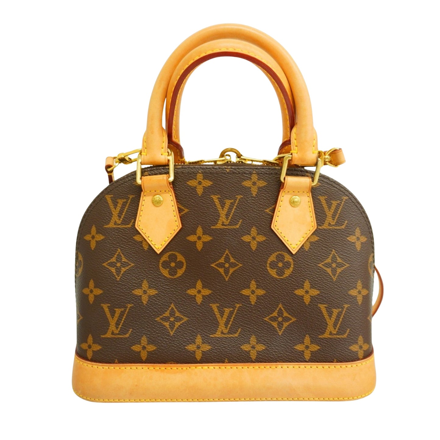 Louis Vuitton Alma BB, Brown, Canvas, handbag