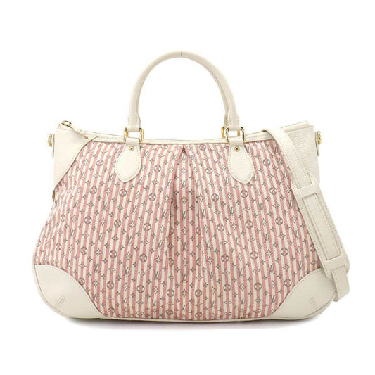 Louis Vuitton Marina GM, White, Canvas, handbag