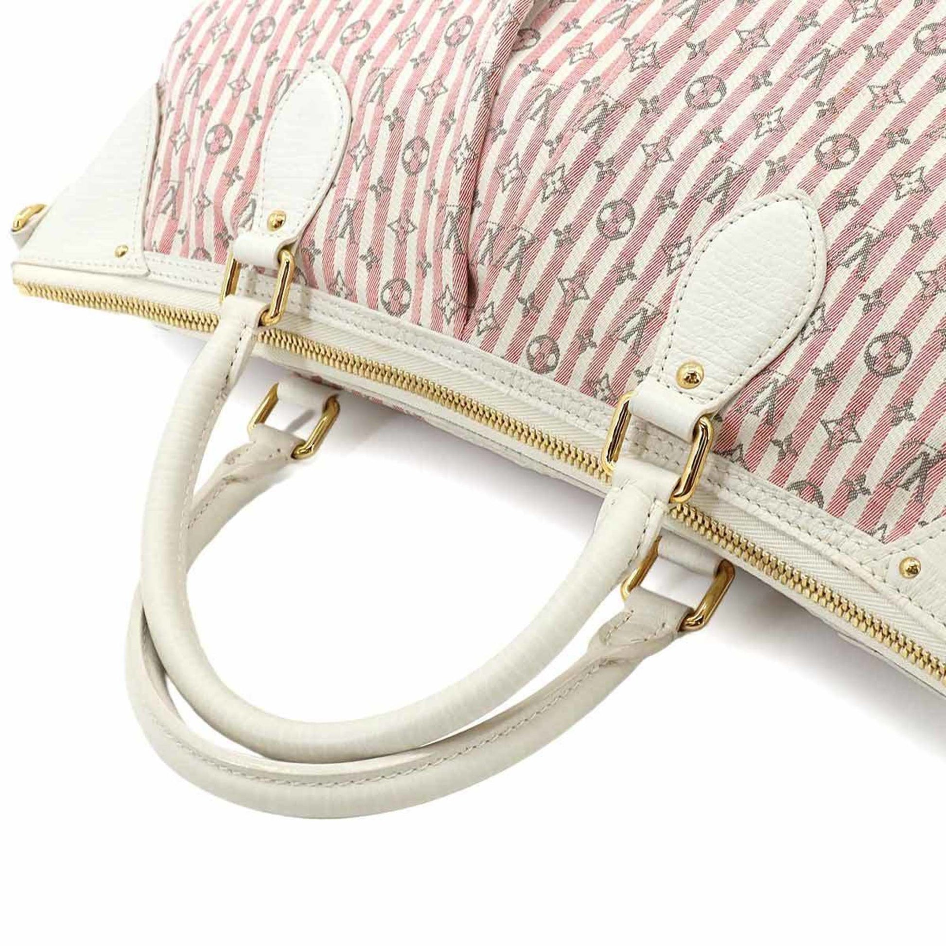 Louis Vuitton Marina GM, White, Canvas, handbag