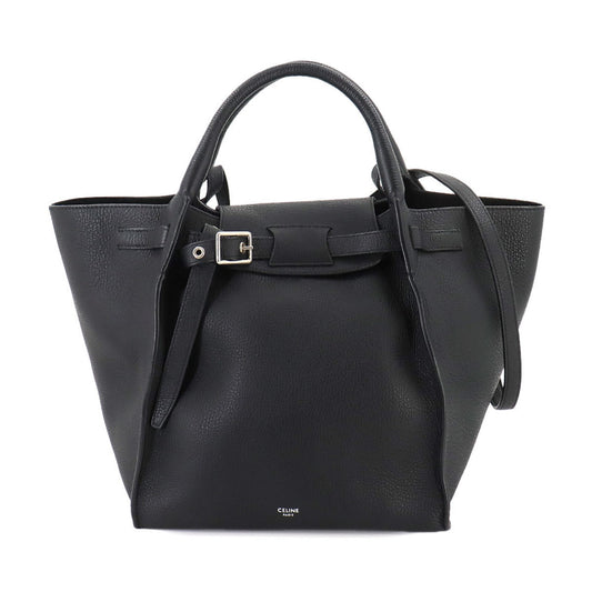 Céline Big bag, Black, Leather, shoulder